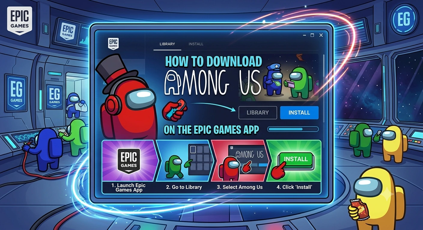 How to Download Among Us on the Epic Games App
